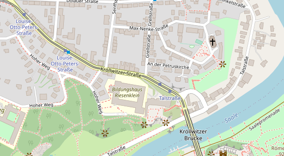 Restaurant auf Karte