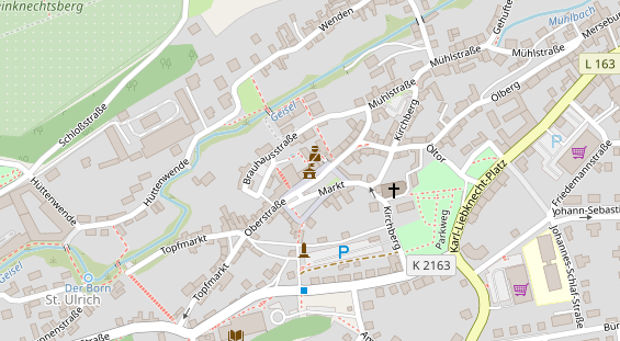 Restaurant auf Karte