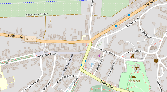 Restaurant auf Karte