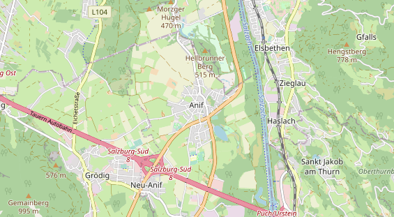 Restaurant auf Karte