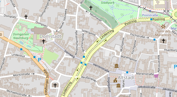 Restaurant auf Karte