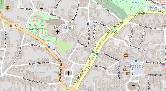 Restaurant auf Karte