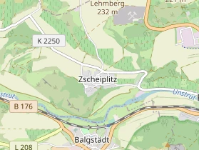 Restaurant auf Karte
