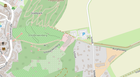 Restaurant auf Karte