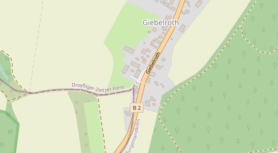 Restaurant auf Karte