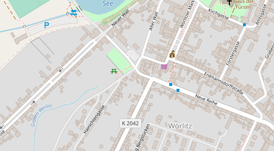 Restaurant auf Karte