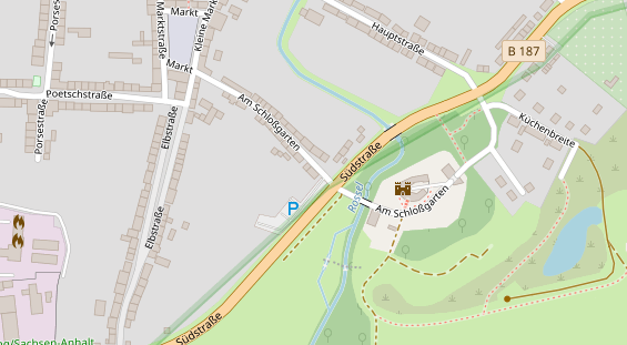 Restaurant auf Karte