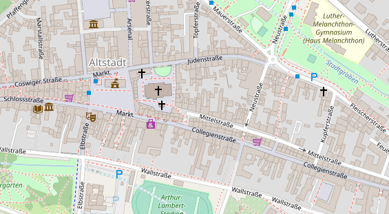 Restaurant auf Karte