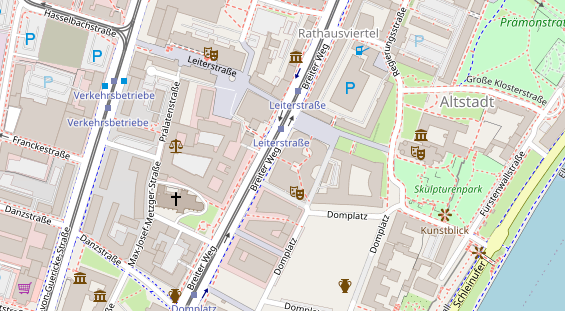 Restaurant auf Karte