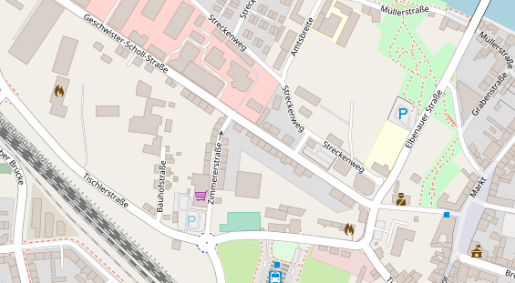 Restaurant auf Karte