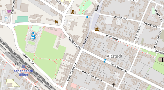 Restaurant auf Karte