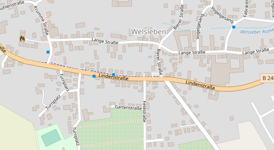 Restaurant auf Karte