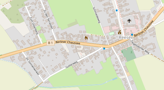 Restaurant auf Karte