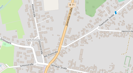 Restaurant auf Karte