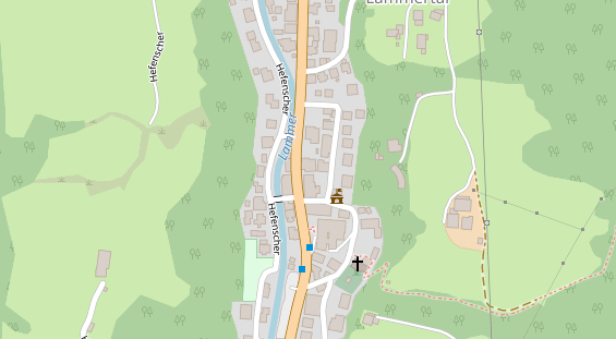 Restaurant auf Karte