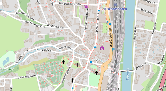 Restaurant auf Karte