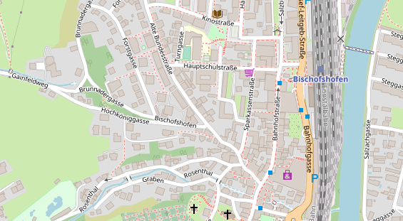 Restaurant auf Karte