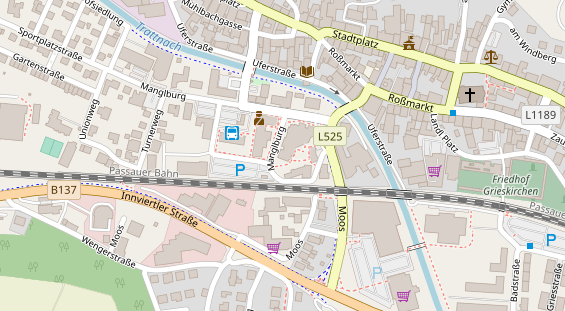 Restaurant auf Karte