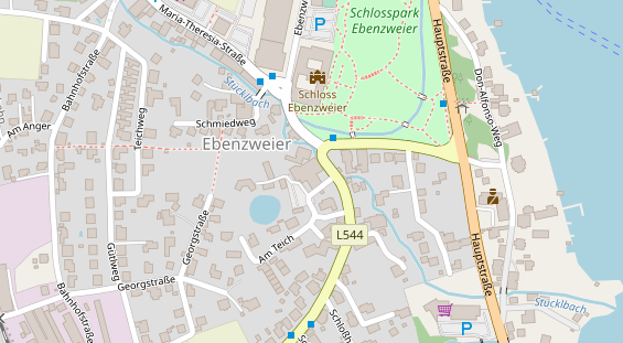 Restaurant auf Karte