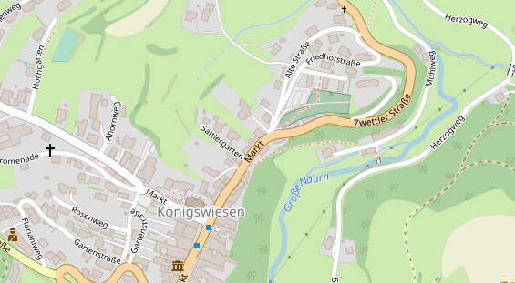 Restaurant auf Karte