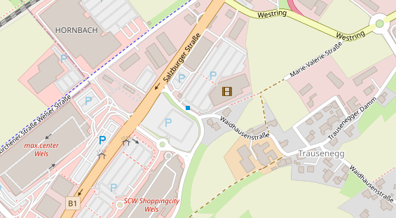 Restaurant auf Karte