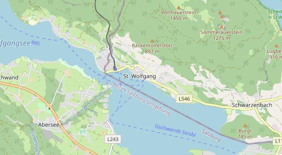 Restaurant auf Karte