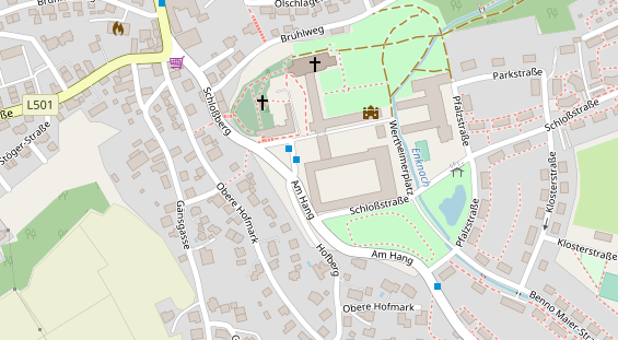 Restaurant auf Karte