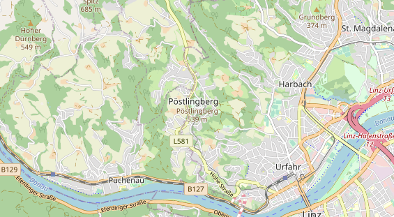 Restaurant auf Karte