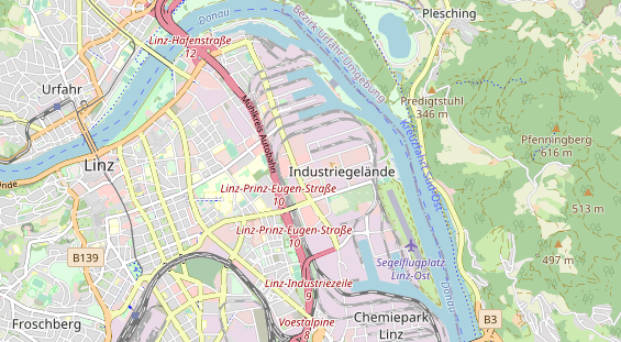 Restaurant auf Karte