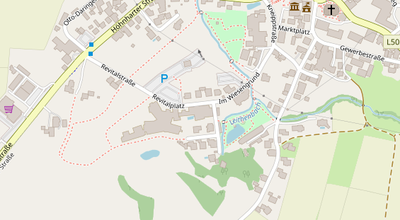 Restaurant auf Karte