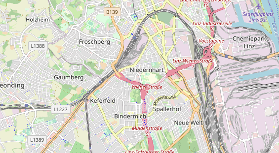 Restaurant auf Karte