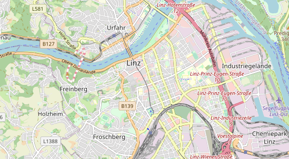 Restaurant auf Karte