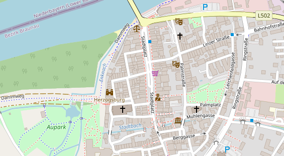 Restaurant auf Karte