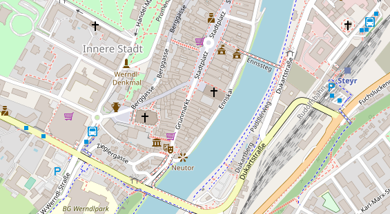 Restaurant auf Karte