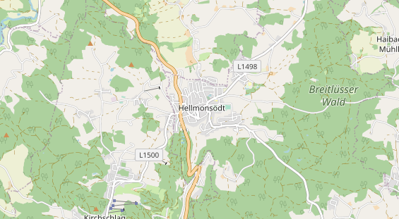 Restaurant auf Karte