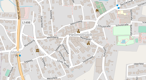 Restaurant auf Karte