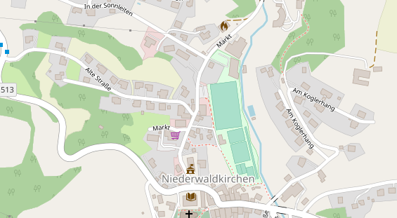 Restaurant auf Karte