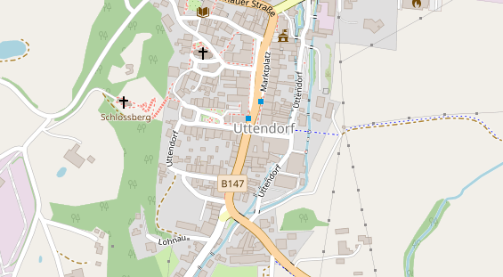 Restaurant auf Karte