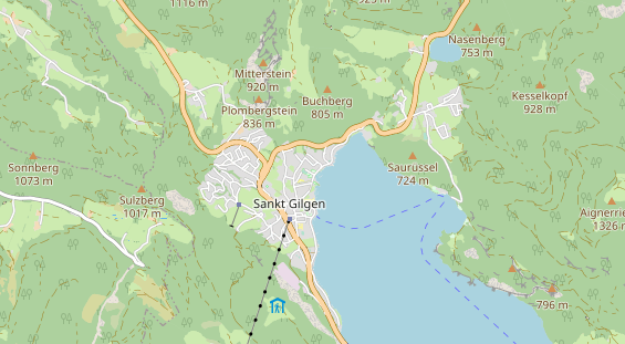 Restaurant auf Karte