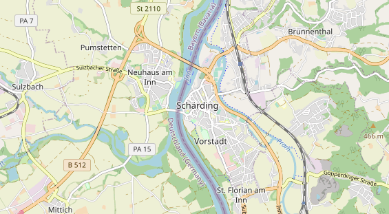 Restaurant auf Karte