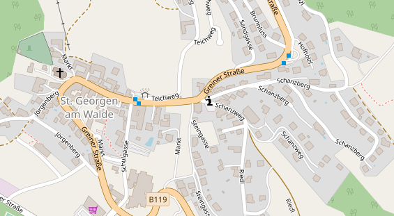 Restaurant auf Karte