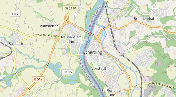 Restaurant auf Karte