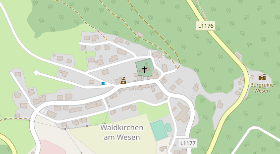 Restaurant auf Karte