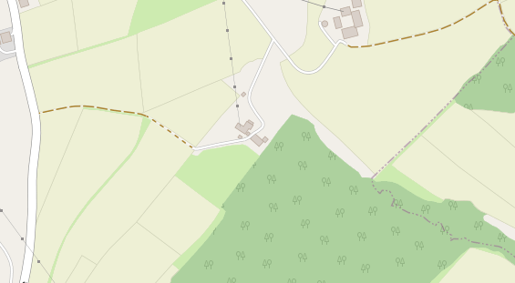 Restaurant auf Karte