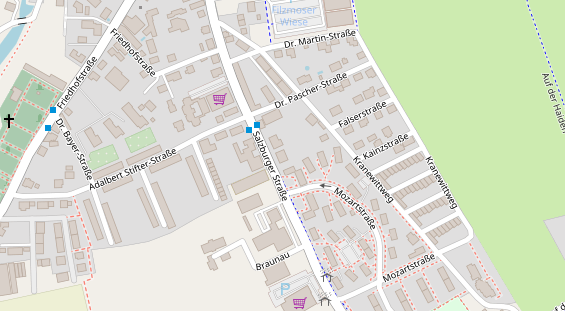 Restaurant auf Karte