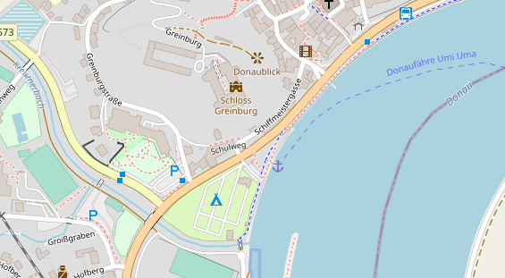 Restaurant auf Karte