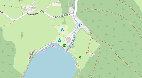 Restaurant auf Karte