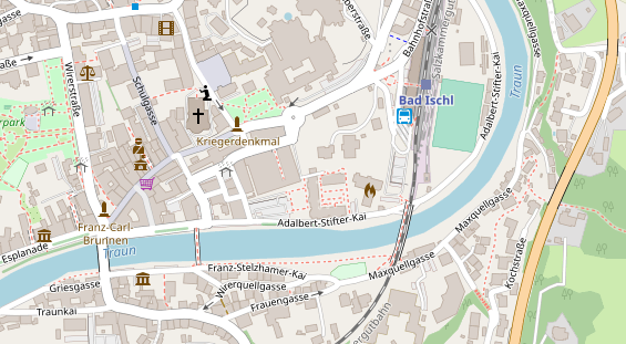 Restaurant auf Karte