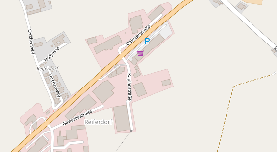 Restaurant auf Karte