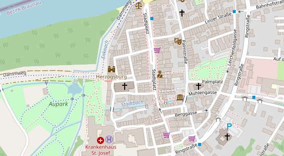 Restaurant auf Karte